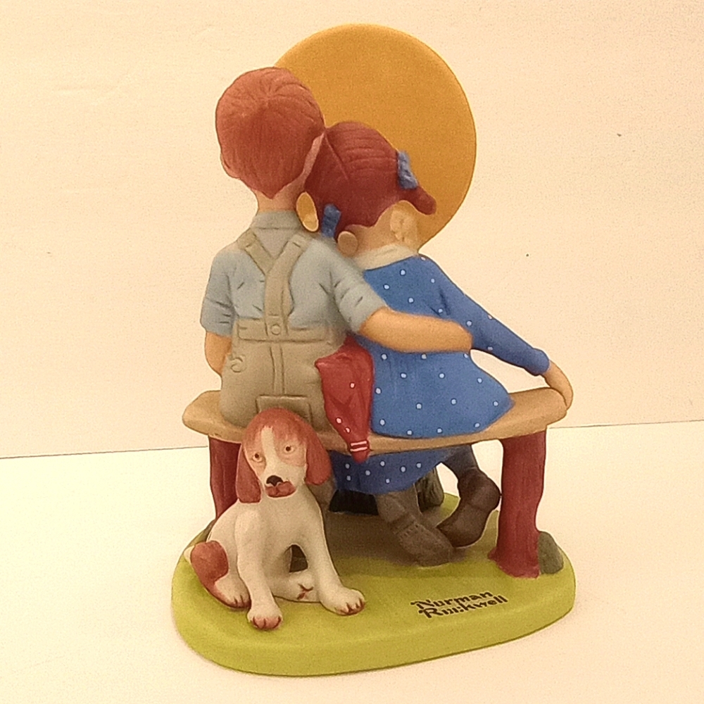 Danbury Mint - Norman Rockwell "Young Love" Figurine Collectible - Picture 1 of 10